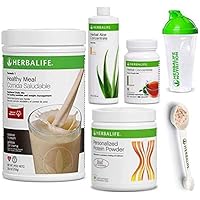 Shake Healthy Meal Kit | Cookies and Cream Formula 1 + Herbal Aloe (Mango) + Herbal Tea Concentrate + Protein Powder + Shaker Cup & Spoon