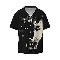 Celtic Frost-Monotheist Mens Fashion Hawaiian T Shirt Funny Button Down Shirts Short Sleeve Tops