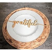 CUSTOM Thanksgiving decors inches wide Thanksgiving table decors wood Thanksgiving Place cards Thankful Blessed Gather Place Cards,Set of 1