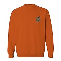 VICES AND VIRTUES 0252. Tiger Graphic Traditional Japanese tattoo Till Death Society men's Crewneck Sweatshirt