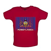 Pennsylvania Barcode Style Flag - Organic Baby/Toddler T-Shirt
