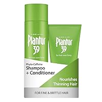 Plantur 39 Phyto-Caffeine Women's Nourish & Cleanse Kit for Fine, Thinning Natural Hair Growth, Shampoo (8.45 fl oz) and Conditioner (5.07 fl oz)