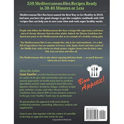 Mediterranean Diet Cookbook: 550 Quick, Easy and Healthy Mediterranean Diet Recipes for Everyday Cooking