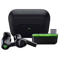 Razer Hammerhead HyperSpeed Wireless Multi-Platform Gaming Earbuds for Xbox Series X|S, Xbox One, PC, Mobile: ANC - Noise Cancelling Mic - Bluetooth 5.2 - RGB Chroma - 30 Hr Battery (Renewed)
