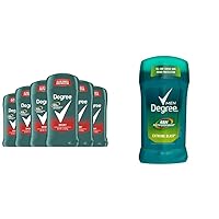 Degree Men Original Antiperspirant Deodorant for Men, Pack of 6 & Men Original Antiperspirant Deodorant for Men, Pack of 6, 48-Hour Sweat and Odor Protection, Extreme Blast 2.7 oz