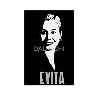Eva Peron Former Argentinian President Spouse Quotes Portrait Retro Art Poster (2) Canvas Poster Wall Art Decor Print Picture Paintings for Living Room Bedroom Decoration Unframe-style 20x30inch(50x75