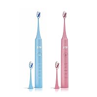 Pop Sonic Pro 2.0 Electric Toothbrush (Pink & Blue), Ultrasonic Toothbrush | 45,000 VPM | Electric Toothbrush for Adults & Kids