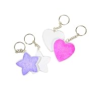 Colorations Create Your Own Keychain Craft Kit for Kids, Set of 12 – DIY Kit for Kids that Encourages Creativity – Easy and Fun – Includes Supplies to Make 12 Personalized Keychains