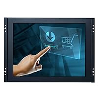 12.1'' inch PC Monitor 1024x768 4:3 DVI VGA USB Metal Shell Embedded & Open Frame & Wall-Mounted Four-Wire Resistive Touch LCD Screen Display for Medical Industrial Equipment K121MT-DUV2