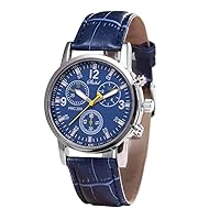 Men's Watches Quartz Watch Men's Watch Quartz Watch Sports Watch Outdoor Watch for Men 2022 Men's Fashion Military Watches Luxury Men's Blue Ray Glass Leather Watch