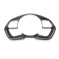 Carbon Fiber Style ABS Car Steering Wheel Handle Frame Cover Interior Steering Button Panel Cover Molding Protective Sticker Compatible with Hyundai Elantra Avante CN7 Accessories