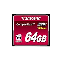 Transcend 64GB CompactFlash Memory Card 800x (TS64GCF800)