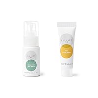 Balance Me Clear + Treat Duo - Congested Skin Serum & AHA Glow Mask - Vegan & Cruelty Free - Calm & Purify - For Blemish Prone Skin