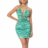Y2K Dress Sexy Strapless Strap High Slit Bodycon Dresses Mini Sleeveless Cutout Slim Summer Night Party Dress
