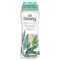 Downy Light Laundry Scent Booster Beads for Washer, Woodland Rain, 18.2 oz, with No Heavy Perfumes
