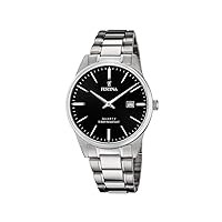 Festina F20511/4 Men's Analogue Quartz Watch with Stainless Steel Strap, silver, Bracelet