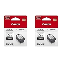 Canon PG-275 Black Ink Tank, Compatible to PIXMA TS3520, TS3522 and TR4720 Printers (Pack of 2)