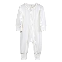 Baby Clothes Summer Boy Newborn Infant Baby Cotton Rompers Footless Pajamas Zipper Long Sleeve 5 Month Clothes