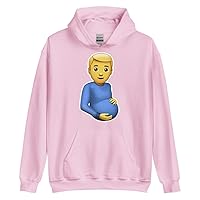 Pregnant Man Emoji Hoodie, Hooded Sweatshirt