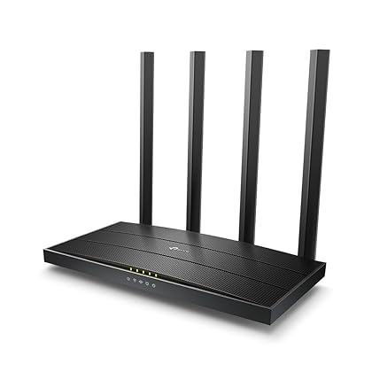 TP-Link AC1200 Gigabit WiFi Router (Archer A6) - Dual Band MU-MIMO Wireless Internet Router, 4 x Antennas, OneMesh and AP mode, Long Range Coverage