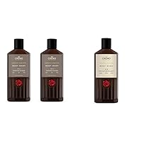 Body Wash Bundle: Vintage Suede with White Moss and Amber, 16 Fl Oz (Pack of 2) and Italian Bergamot with Neroli Blossom and Vetiver, 16 Fl Oz