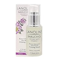 Bakuchiol Infused with Vitamin C Anti Aging, Antiwrinkle, Best Retinol Alternative Skin Renew Firming Serum Tightens Skin and Reduces Fine Lines and Wrinkles