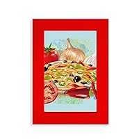 Pizza Italy Tomato Foods Garlic Picture Display Art Red Photo Frame