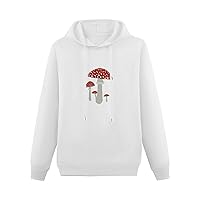 Mushrooms Red Art Athletic Hoodies Long Sleeve Pullover Hooded Sweatshirt Top For Youth