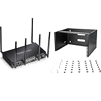 TRENDnet AC3000 Tri-Band Wireless Gigabit Dual-WAN VPN SMB Router, MU-MIMO, Wave 2 & StarTech.com 6U Wall Mount Network Rack - 14 Inch Deep (Low Profile) - 19