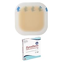 Dynarex DynaDerm Hydrocolloid Dressings, Sterile Moist Bandages Used for All Kinds of Wounds, 4