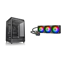 Thermaltake Tower 500 Vertical Mid-Tower Computer Chassis and 360mm Liquid Cooling System Bundle