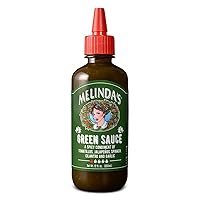 Melinda’s Green Sauce - Gourmet Mild Chile Verde Hot Sauce Made With Fresh Ingredients, Tomatillos, Jalapeño, Spinach & Cilantro - Kosher - 12 oz, 1 Pack