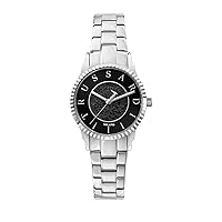 Trussardi Women's Watch, T-Bent Collection, Only time, Quartz, Made of Stainless Steel - R2453144503, Silver, 32mm, Bracelet