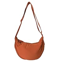 Crescent Bag for Women, Nylon Crescent Bags Hobos Crossbody Bag Portable Crescent Purse Chest Bag Fanny Packs