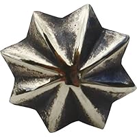 Screw On Button Metal Art Metallic Star Shape Leather Craft Stud