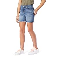 Signature by Levi Strauss & Co. Gold Label Girls' High Rise Cut-Off Short