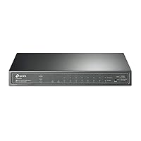 TL-SG2210P V3| Jetstream 8 Port Gigabit Smart Managed PoE Switch | 8 PoE+ Ports @61W, 2 SFP Slots | Support Omada SDN | PoE Recovery | IPv6 | Static Routing | 5 Year Manufacturer Warranty