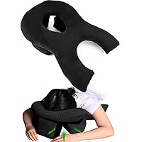 Face Down Pillow for Sleeping, Breathe Easy Face Down Pillow After Eye Surgery, BBL Prone Pillow, Home Massage Pillow, Retinal Vitrectomy Recovery Equipment, Black