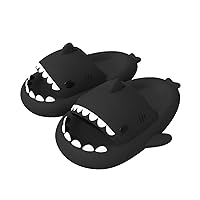 soofylia Shark Slides Adult Women Men Shark Slippers - Cloud Shark Slide Beach Sandals Unisex Pillow House Slipper Cartoon Non-Slip Spa Shower Shoes
