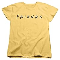 Friends TV Show Logo, Womens Premium Cotton Short Sleeve Graphic T-Shirt & Stickers Light Collection