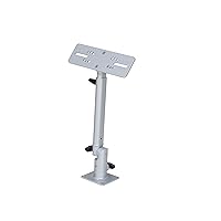 Marine Electronic Mount, Fish Finder Bracket, Anodized Aluminum 350 Degree Swivel Monitor Mount with Adjustable Height, Easy Install, Mounting Plate Fits Most Monitors