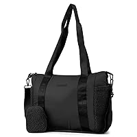 MYTAGALONGS Commuter Work Tote Bag For Women - Includes a Detachable Shoulder Strap & a Zippered Pouch