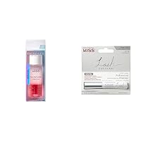 KISS Falscara Remover for Lash Adhesive, Makeup, Wisps + Lash Couture Lash Glue, Super Strong Strip Lash Adhesive, White