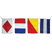 TAYLOR MADE PRODUCTS Decorative String of International Code Signals, 12 Assorted Color Nylon Boat Flag Set, 12