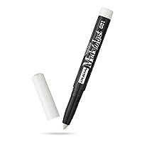 Milano Made To Last Waterproof Eyeshadow - Long Wear, Pigmented Cream Shadow Stick - Smudge Proof, Easy Blending Formula - Satin, Pearl, and Metallic Shades - 001 Flash White - 0.049 oz
