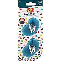 Jelly Belly Car Air Freshener - Blueberry 3D Duo Mini Vent. Car Scent Lasts Up To 30 Days, Air Freshener Car, Home or Office. Genuine Car Air Fresheners for Women, Men and Kids