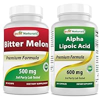 Best Naturals Bitter Melon 500 mg & Alpha Lipoic Acid 600 Mg