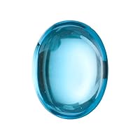Swiss Blue Topaz Oval-Cabochon Shape AAA/AA Quality Loose Gemstone from 6x4MM-7x5MM