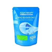 Aqua Therapy Dead Sea Scented Bath Salt Pouch (Menthol), 8.8 Oz