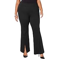 Womens Slit Front Casual Trouser Pants